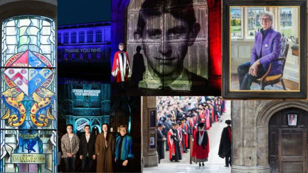 Dame Sally Davies pictured in front of the Master's Lodge, Trinity College.