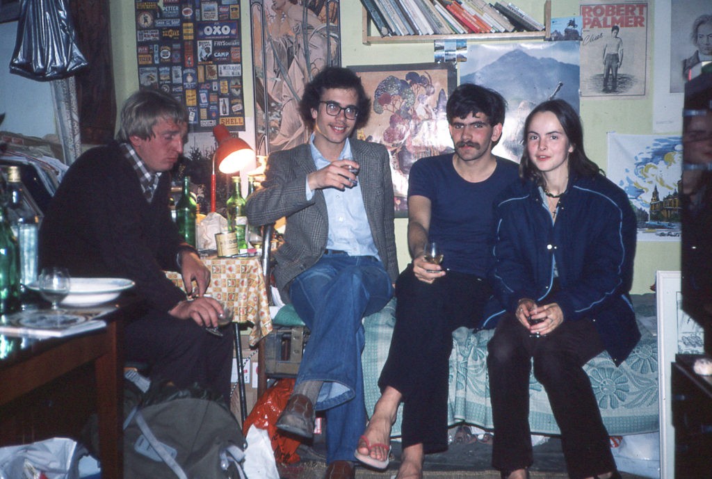 Catriona with friends in No. 2 Voronezh State University hostel. Photo: Chris Cambray