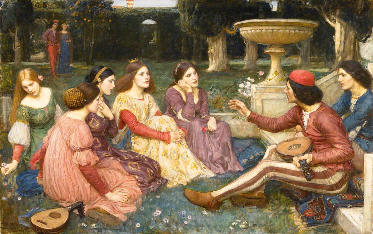 Waterhouse, John William, 1849-1917; The Decameron
