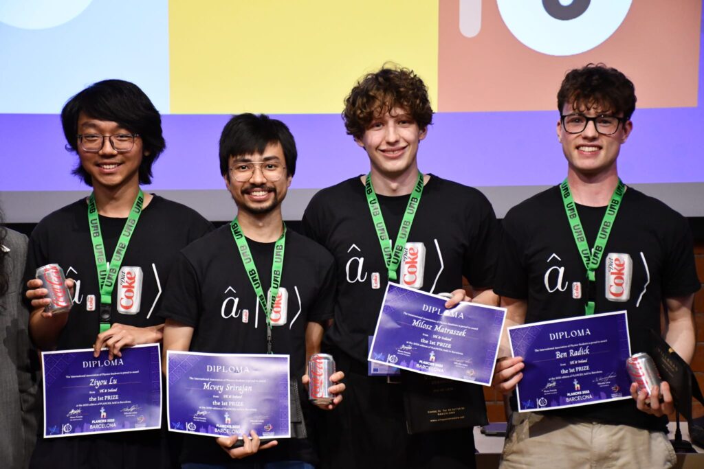 Trinity students excel in international physics competition