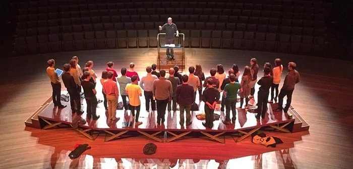 Rehearsing in Brisbane 