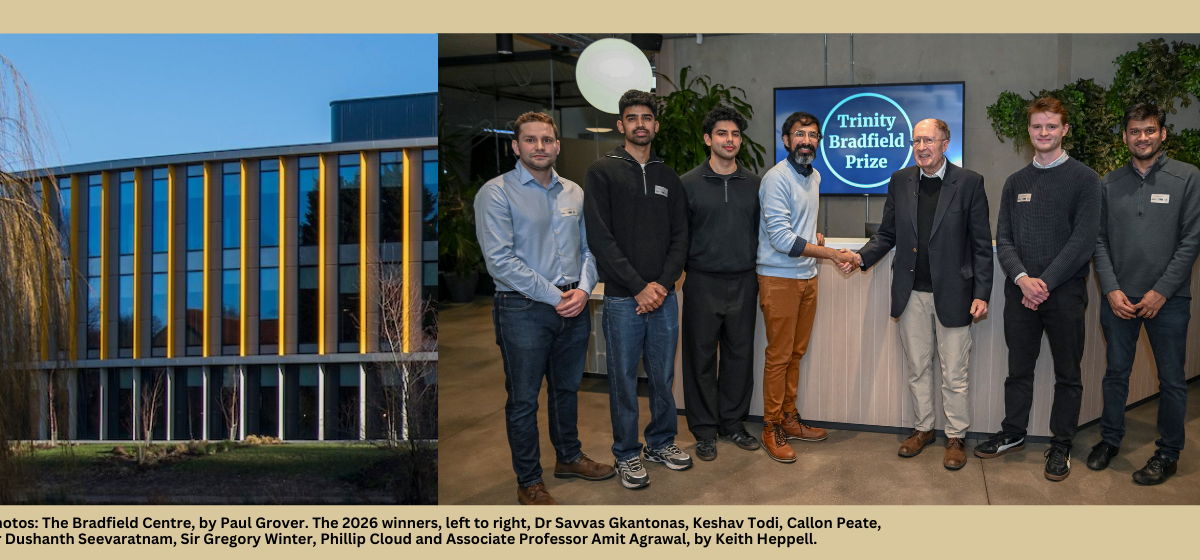 Meet the 2026 Trinity Bradfield Prize winners