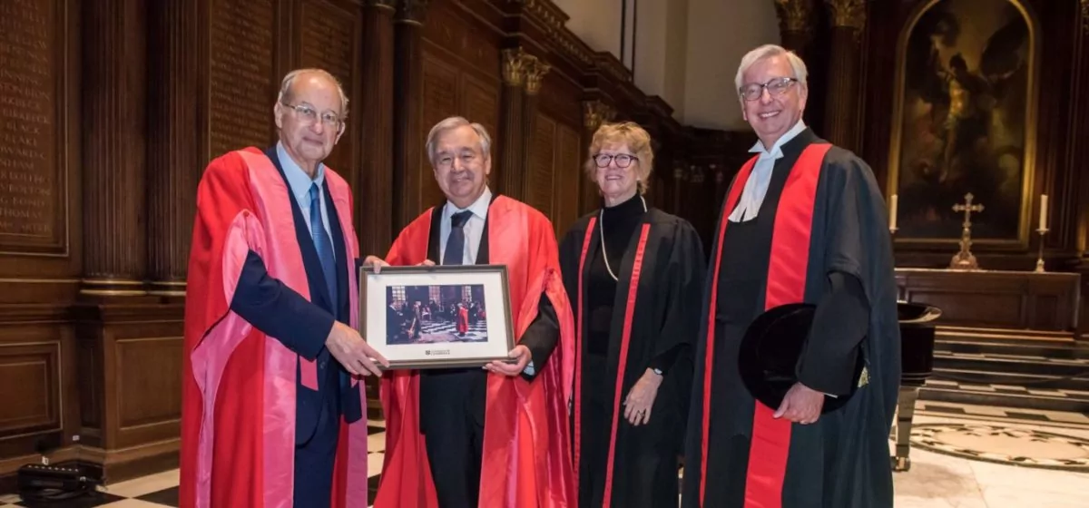 UN Secretary-General António Guterres visits Trinity