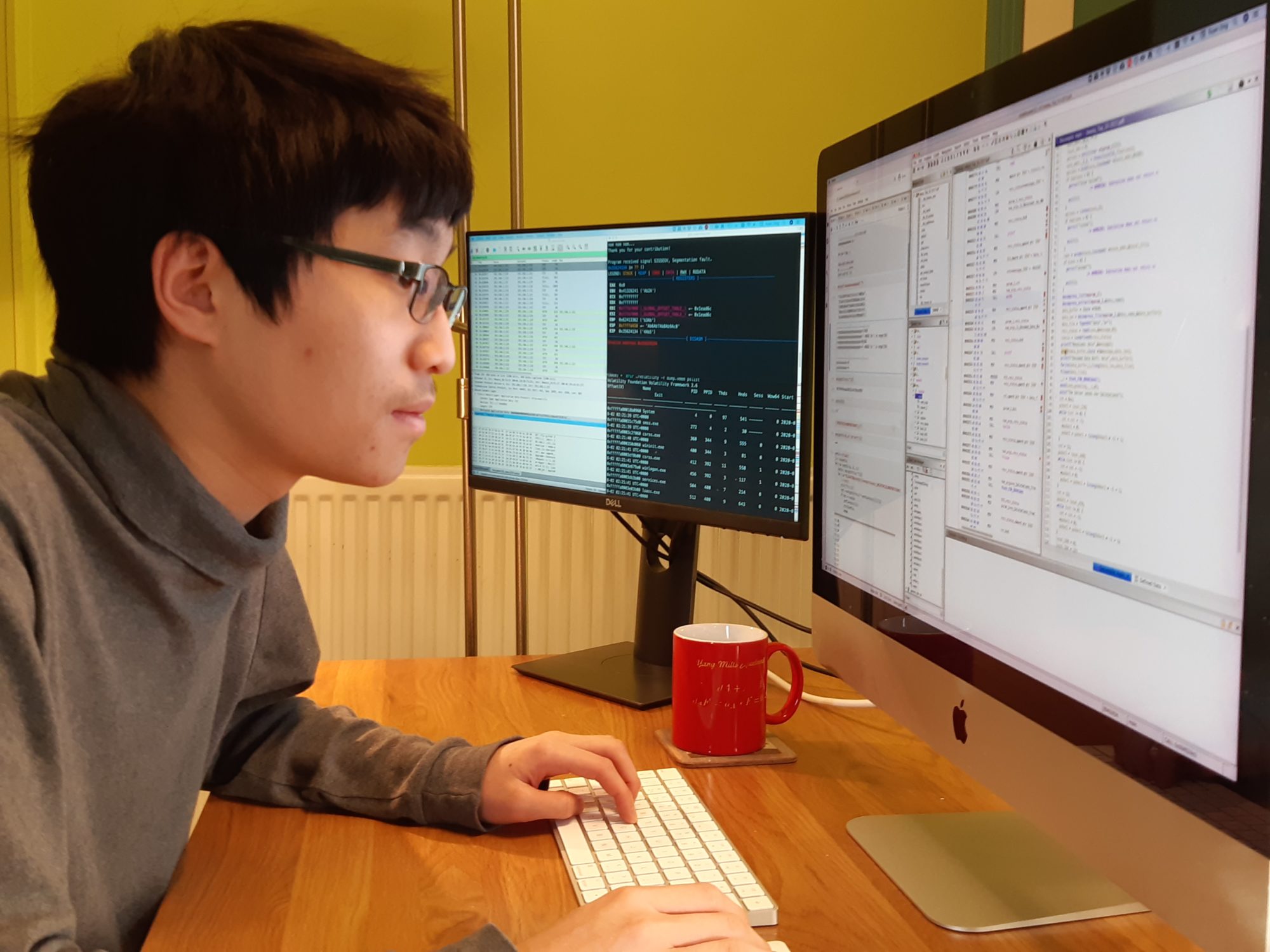Euan hard at work during the competition. Photo: Lynette Ong.