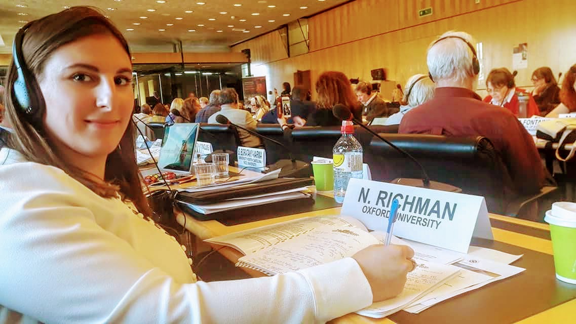 Naomi at the United Nation’s first meeting on ‘Witchcraft Beliefs and Human Rights’, Geneva 2017